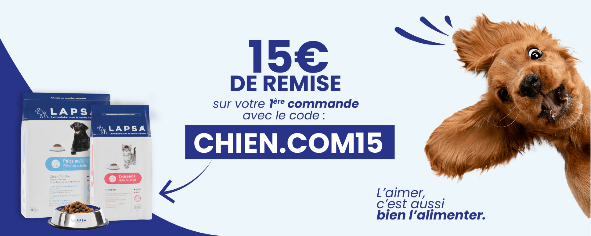 15 euros de remise avec code CHIENVOYAGEUR15 desktop