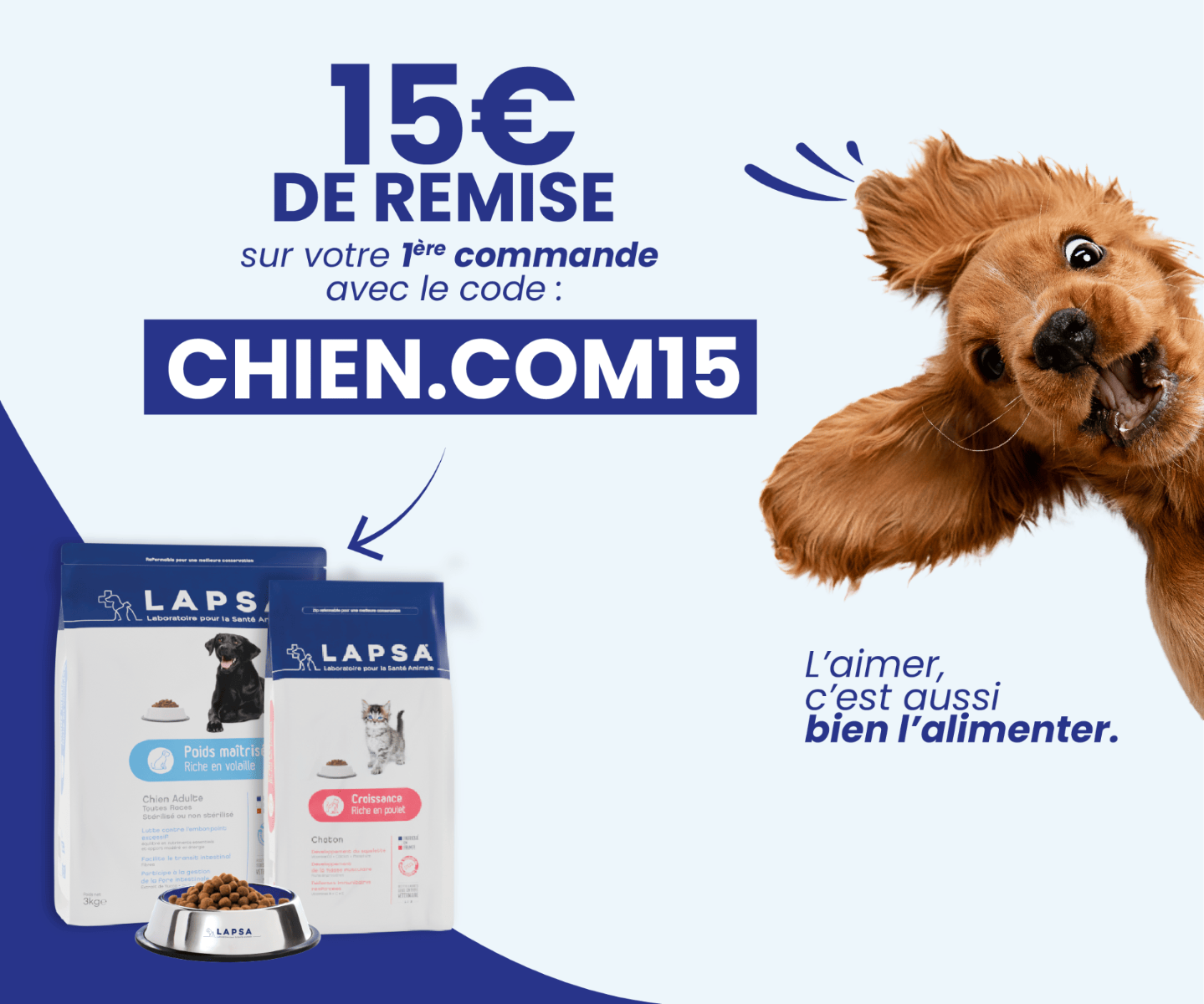 15 euros de remise avec code CHIENVOYAGEUR15 mobile