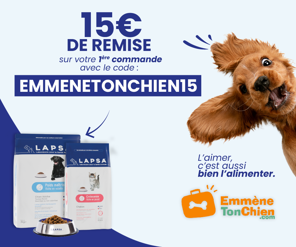 15 euros de remise avec code EMMENETONCHIEN15 mobile