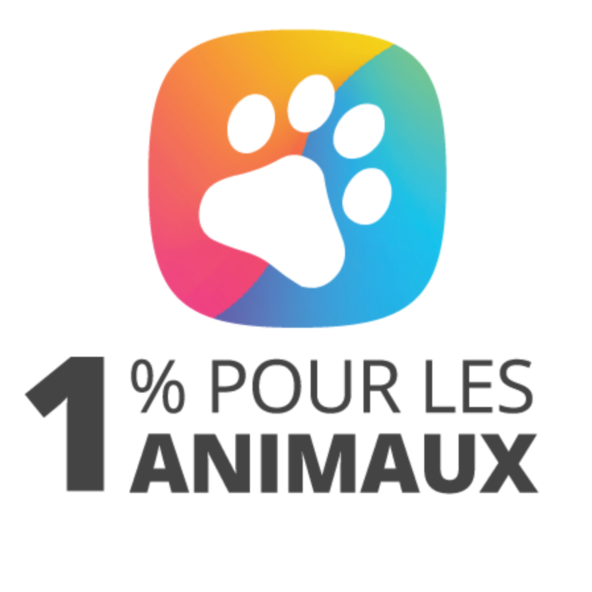 1% pour les animaux