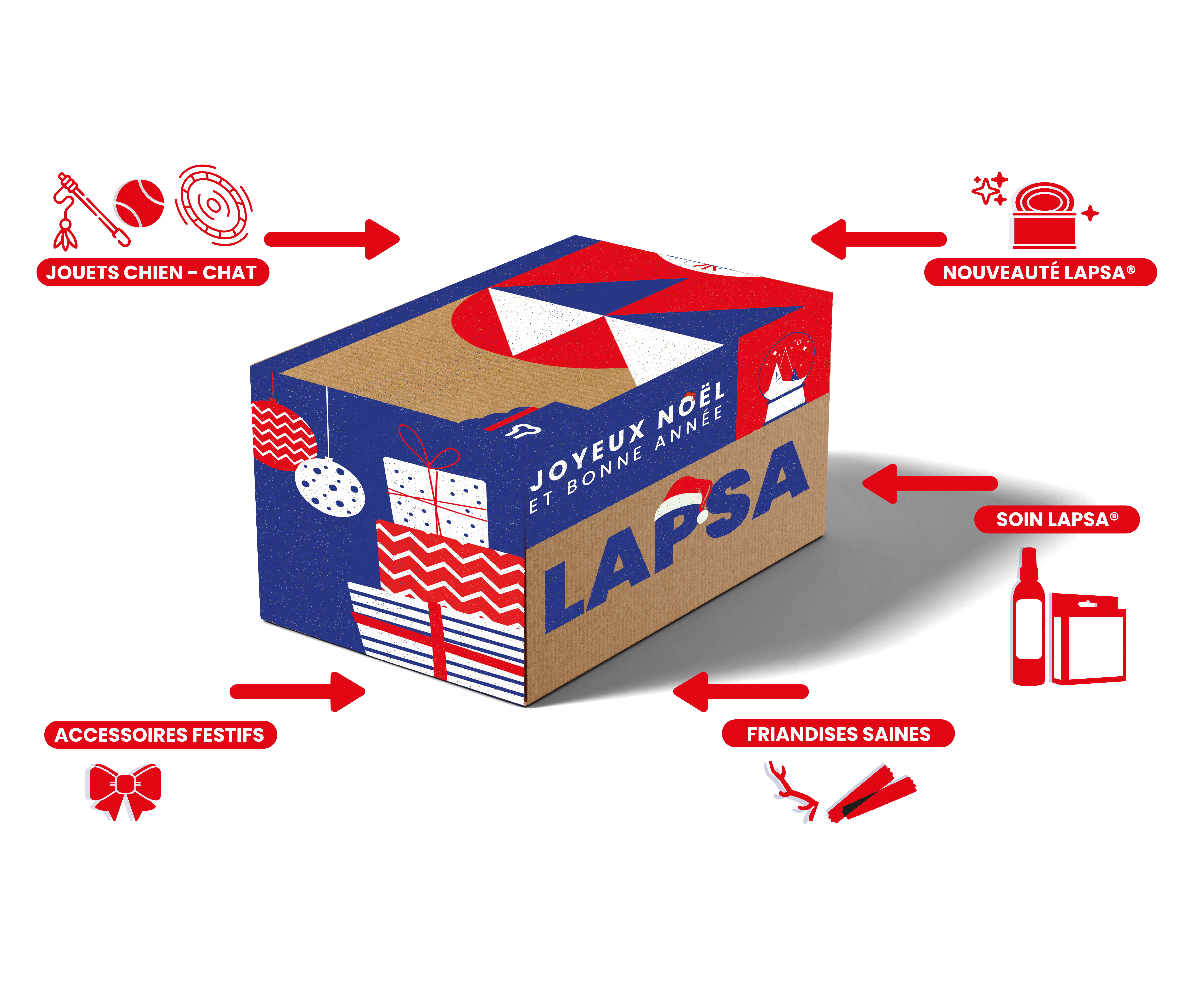 Contenu box de Noël LAPSA 2024