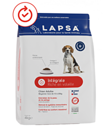 Croquettes Chien Adulte moyenne race Intégrale - Prébio dynamic