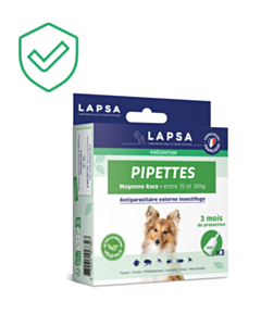 Pipettes Chien Moyenne Race x3
