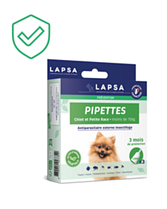 Pipettes Chiot et Chien Petite Race x3